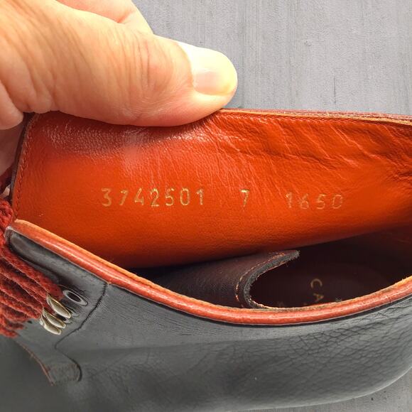 Carmina Italian Black Leather Lace-Up Ankle Boots Women's UK7 | US9 New - Picture 9 of 9